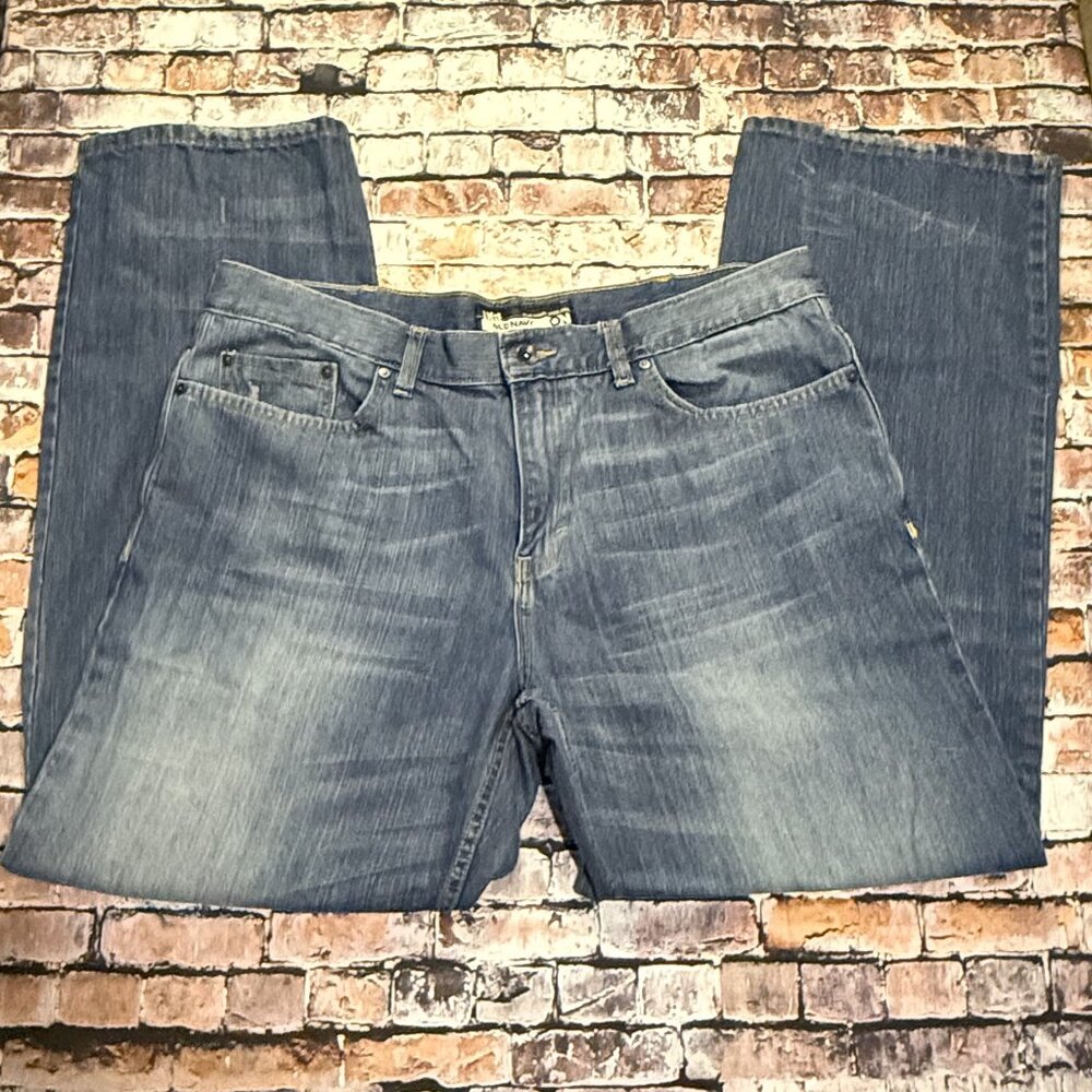 Old Navy Men's Y2K (2009) Jeans Size 38x34 Flex Loose Fit Straight Leg (MJ-04)